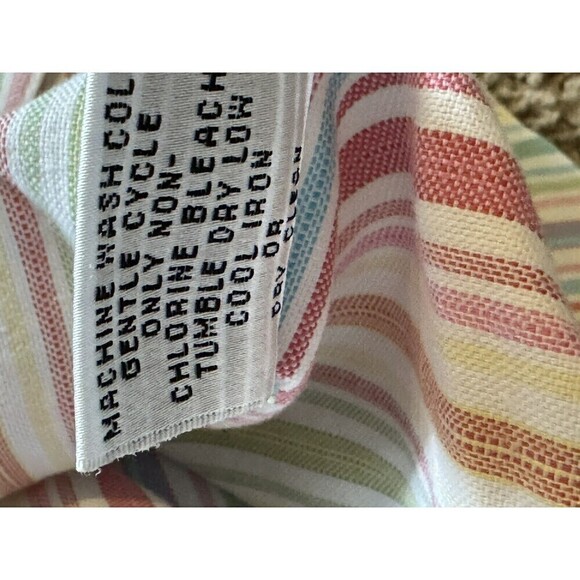 Talbots Blazer 22W Petites Jacket Multicolored Striped Button Down Career NEW - Picture 6 of 8